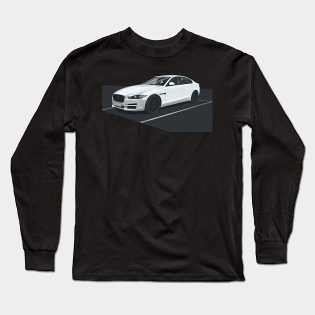 Jaguar xe Long Sleeve T-Shirt by Saturasi